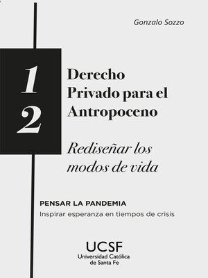 cover image of Derecho privado para el antropoceno
